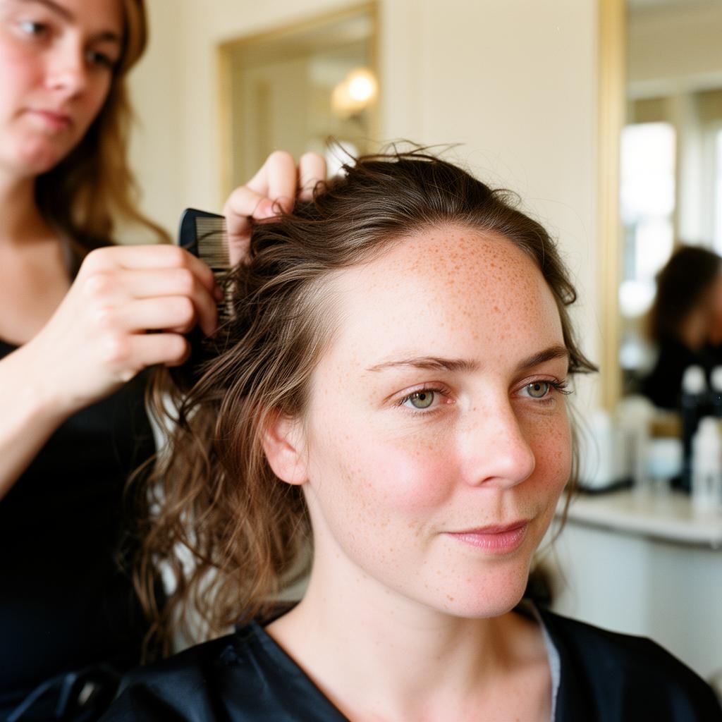 Polished blowout styled at Luxe