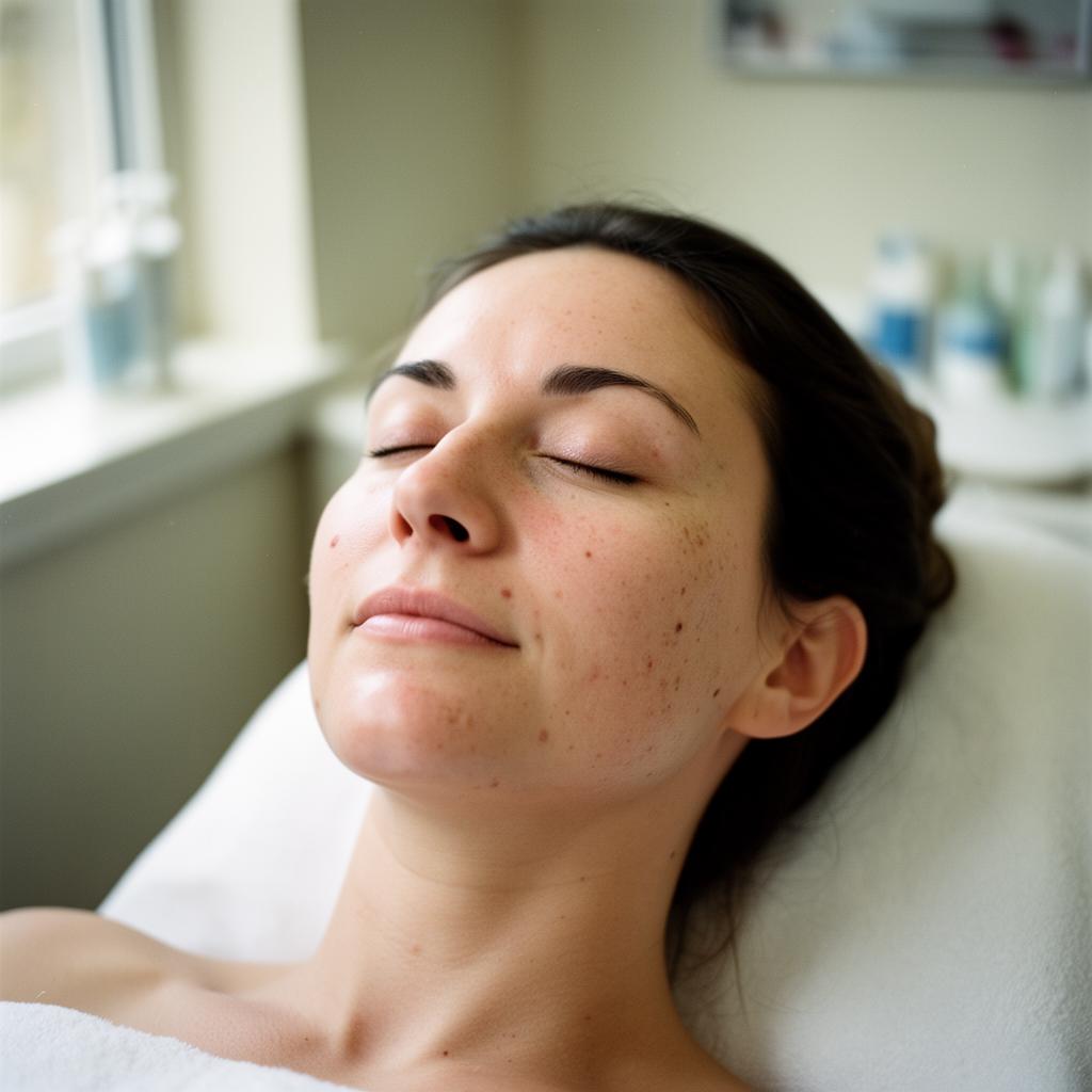 Facial treatment at Luxe Studio